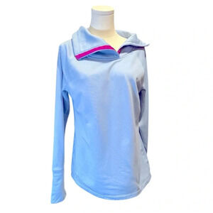 🍀2/$22 Champion Duofold Performance Warm Ctrl Blue Sweatshirt Womens Medium